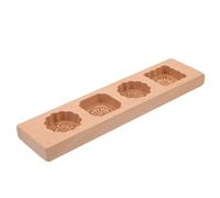 iplusmile Wooden Moon Cake Mold for Baking Traditional Chinese Desserts Practical Carved Flower Pattern Easy to Clean Kitchen Utensil Reusable Homemade Pastry Tool for Cake Bread Jelly