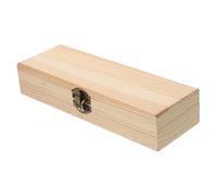iplusmile Wooden Pencil Box Large Capacity School Supplies Storage Box for Boys and Girls Boys Simple Design Storage Case Lid Frosted Pencil Holder