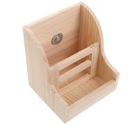 iplusmile Wooden Rack Two-in-one Feeder Hamster Accessory for Rabbits and Small Animals, Cage Use, Khaki, Easy to Clean and Store