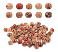 iplusmile Wooden Round Beads Craft Beads 10mm 100pcs Vintage with Mini Hole Design Not Easy to Break Simple and Delicate Spacer for Necklace and Bracelet Making for Jewellery