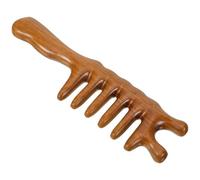 iplusmile Wooden Wide Tooth Comb for Scalp Massage and Comfortable Touch, Brown Natural Wood Material, Suitable for Lovers and Parents, Hair Care Tool for Detangling and Relaxing Scalp