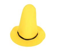 iplusmile Yellow Felt Witch Hat for Women Thickened High Pointed Halloween Costume Accessory Lightweight Foldable Festival Party Headwear for Cosplay and Holiday Events