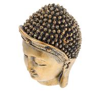 iplusmile Zen Buddha Head Sculpture Resin Figurine for Home Office Desk Decoration Antique Style Lightweight Buddha Statue Ornament Creative Buddhist Art Meditation Spaces