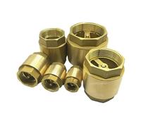 IPNDKBFL NPT Brass Check Female Thread In-Line Spring for Water Control 1/2" 3/4" 1" 2" 1-1/2" 1-3/4" DN15 DN20 DN25 DN32 DN40 DN50(1 Inch)