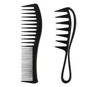 IPNSDON 2 Pieces Hair Comb Wide Teeth Hair Comb Set Styling Comb Curling Comb Anti-Static Comb with Wide Teeth Hair Styling Tool Suitable for Daily Comb Hair
