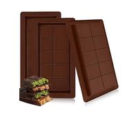IPNSDON 3Pcs Deep Chocolate Moulds, Silicone Big Chocolate Bar Moulds with Spatula Thick Chocolate Bar Mould Sweet Moulds Candy Moulds Jelly Moulds for DIY Baking