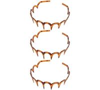 IPNSDON 3Pcs Zig Zag Headband,U Shape Fashion Tooth Hair Comb Headband Zigzag Headband,Women'S Adjustable Tooth Headbands,Fashionable Ladies Teeth Headband,Non-Slip Hair Accessories,for Women