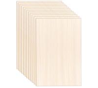 iPobie 12 Pcs Plywood Sheets, Wood Boards for Crafts 2mm Blank Sheets, for Architectural Models, Home Decor, Staining, DIY(30X20cm)