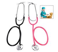 iPobie 2 Pcs Stethoscope Toy,Pretend Play Doctor's Set Role-Playing Games Toys for Children