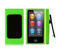 iPod Belt Clip TPU Rubber Skin Case Cover for Apple iPod Nano 7th Generation 7G 7 Case Cover for Classic I Pod Protective for I Pod Shell Protect for Mp3 Player - Green