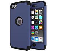 iPod Touch 5 Case, iPod Touch 6 Case, Heavy Duty High Impact Armor Case Cover Protective Case for Apple iPod Touch 5 6th Generation (Deep Blue/Black)