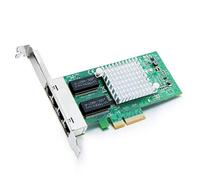 ipolex 1.25G Ethernet Network Card, 4x RJ45+ Port, 10GbE NIC Compare to Intel I350-T4, Support Windows Server/Windows/Linux/Vista/VMware (Not Support Mac OS, Bypass Mode)