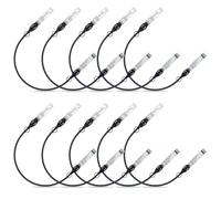 ipolex 10 PCS 10Gb SFP+ Cable, 10GBASE-CU Direct Attach Copper(DAC) Passive Twinax Cable Compatible for Cisco, Ubiquiti UniFi UC-DAC-SFP+, Meraki, Mikrotik and Other Open Switches. 0.25m/0.82ft.