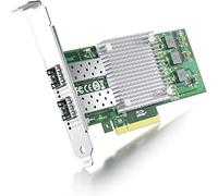 ipolex 10Gb Network Card, 2x SFP+ Port, 10GbE NIC Compare to the Broadcom BCM57810S, Support Windows Server/Windows/Linux/VMware (Not Support Mac OS, Bypass Mode)