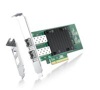 ipolex 10Gb Network Card, 2x SFP+ Port, 10GbE NIC Compare to the Intel X710-DA2, Support Windows Server/Windows/Linux/VMware (Not Support Mac OS, Bypass Mode)