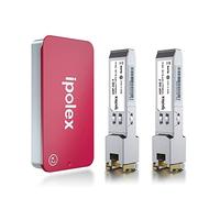 ipolex 2 PCS 1G SFP to RJ45 Copper Transceiver, 1000Base-T Mini GBIC RJ-45 SFP Module Compatible with Cisco GLC-T/SFP-GE-T, Meraki MA-SFP-1GB-TX, Ubiquiti UF-RJ45-1g, Mikrotik etc.(CAT.5e, 100-m)
