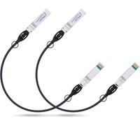 ipolex 2PCS 10Gb SFP+ DAC Cable, 0.3m/0.98ft Direct Attach Copper Passive Twinax Cable, Compatible for Cisco SFP-H10GB-CU0.3M, Ubiquiti UniFi UC-DAC-SFP+, Meraki, Mikrotik and Other Open Switches