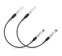 ipolex 2PCS 10Gb SFP+ DAC Cable, 0.5m/1.64ft Direct Attach Copper Passive Twinax Cable, Compatible for Cisco SFP-H10GB-CU0.5M, Ubiquiti UniFi UC-DAC-SFP+, Meraki, Mikrotik and Other Open Switches