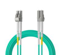 ipolex 2PCS OM3 LC to LC Multi-Mode Duplex Fibre Patch Cable 5m(16.4ft)