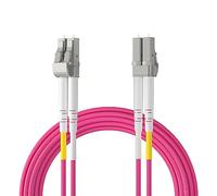 ipolex 2PCS OM4 LC to LC Multi-Mode Duplex Fibre Patch Cable 5m(16.4ft)