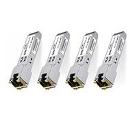 ipolex 4 PCS 1G SFP to RJ45 Copper Transceiver, 1000Base-T Mini GBIC RJ-45 SFP Module Compatible with Cisco GLC-T/SFP-GE-T, Meraki MA-SFP-1GB-TX, Ubiquiti UF-RJ45-1g, Mikrotik etc.(CAT.5e, 100-m)