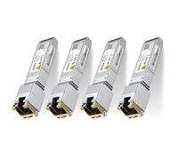 ipolex 4PCS 1.25/2.5/5/10Gb SFP+ RJ45 Copper Transceiver(CAT.6a, 30m) | 10GBase-T SFP+ Ethernet Module, Compatible for Cisco SFP-10G-T-S, Ubiquiti UniFi UF-RJ45-10G, Mikrotik S+RJ10, Netgear etc.