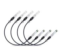 ipolex 4PCS 10Gb SFP+ DAC Cable, 0.25m/0.82ft Direct Attach Copper Passive Twinax Cable, Compatible for Cisco SFP-H10GB-CU0.25M, Ubiquiti UniFi UC-DAC-SFP+, Meraki, Mikrotik and Other Open Switches