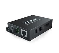 ipolex Gigabit Ethernet Media Converter, Built-in Multi-Mode SC SFP Fiber Module, 1310nm, MMF, Duplex, up to 2-km, Dual SC Fiber to 10/100/1000Base-TX (UTP/STP/Cat5e/Cat6 RJ45) 1-Pack.