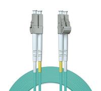 ipolex LC to LC Fiber Patch Cable Multimode, 10Gb OM3 Fiber Optic Cable, Duplex 50/125μm Fiber Optic Internet Cable, LSZH Fiber Optic Jumper for MMF SFP/SFP+ Transceiver, 50-m, 1-Pack.