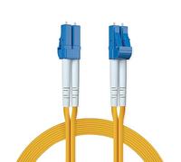 ipolex OS2 LC to LC Single-Mode Duplex Fibre Patch Cable 10m(32.8ft) | Fiber Optic Cord Jumper, Fiber Patch Lead, UPC, LSZH 9/125μm, for 1/10/25/40/100G Ethernet Connections, SMF, Yellow