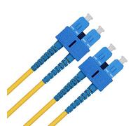 ipolex OS2 SC to SC Single-Mode Duplex Fibre Patch Cable 2m(6.56ft) | Fiber Optic Cord Jumper, Fiber Patch Lead, UPC, LSZH 9/125μm, for 1/10/25/40/100G Ethernet Connections, SMF, Yellow