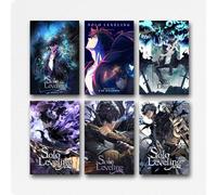 IPOPSWMIN A Set Of 6 Solo Poster Leveling Korean Comic Vintage Cover Wall Art Canvas Posters Room Decorative Aesthetic Print Decor 08x12inch(20x30cm) Style-4