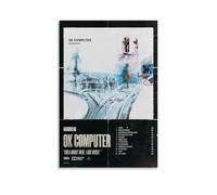IPOPSWMIN Radiohead Music Rock Band OK Computer Album Cover Music Posters for Room Aesthetic Canvas Wall Art Bedroom Decor20x30inch(50x75cm)