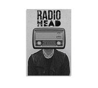 IPOPSWMIN Radiohead Music Rock Band Vintage Music Posters for Room Aesthetic Canvas Wall Art Bedroom Decor08x12inch(20x30cm)