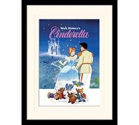 iPosters Cinderella Framed & Mounted Print - Overall Size: 36 x 46 cm (14 x 18 inches) Mount Size: 30 x 40 cm