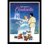 iPosters Cinderella Framed Print - Overall Size: 36 x 46 cm (14 x 18 inches) Print Size: 30 x 40 cm