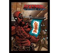 iPosters Deadpool Bang Framed Print - Overall Size: 36 x 46 cm (14 x 18 inches) Print Size: 30 x 40 cm