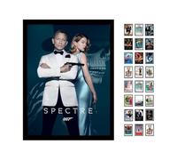 iPosters Spectre One Sheet Framed 30 x 40cm Print, MDF, Multi-Colour, 42 x 32 x 2.4 cm