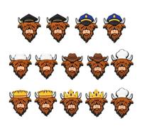 Ipotkitt 14 pcs 7 Styles Cattle Silicone Focal Beads Animal Western Cowboy Theme Focal Beads for DIY Jewelry Making Crafts Bracelet Necklace Earring Keychains Purse Pens Decor