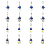 Ipotkitt 16 pcs 4 Styles Alloy Spaceman with Star Large Hole Charms Space Theme Astronaut European Dangle Charms for DIY Jewelry Bracelet Necklaces Earrings Keychains Making Crafts