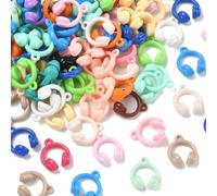 Ipotkitt 230pcs Acrylic Headphone Charms Colourful Earphone Music Theme Charms Bulk for Bracelet Necklace Earrings Keychains Jewellery Making DIY Crafts, 23x20x9.5mm