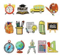Ipotkitt 28pcs 14 Styles School Themed Acrylic Charms Book Ruler Plastic Charms Study Cartoon Charms for DIY Craft Keychain Necklace Jewelery Making