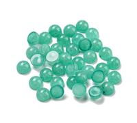 Ipotkitt 50pcs Gemstone Cabochons 4mm Half Round Cabochons Spring Green Natural White Jade Flatback Beads Healing Chakra Stone for Bracelet Necklace DIY Jewellery Making