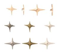 Ipotkitt 8pcs North Star Lapel Pins Celestial Theme Badge Brooches for Women Men Backpack Clothes Hat Decor Jewellery Supplies