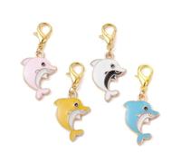 Ipotkitt Assorted Keychains Enamel Food Flower Love Winter Insect Xmas Animal Music Keychains for Festival Hanging Decoration