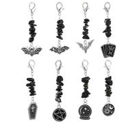 Ipotkitt Assorted Keychains Metal Heart Angel Gemstone Keychains for Phone Bag Car Festival Hanging Decoration, Metal, No Gemstone