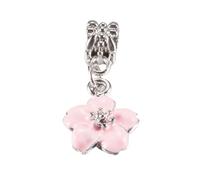 Ipotkitt European Heart Fruit Feather Christmas Clover Anchor Flower Animal Bow Pumpkin Pacifier Large Hole Charms for DIY Jewelry Bracelet Crafts, Metal, No Gemstone