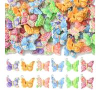 Ipotkitt Resin Jewelry Making Charms Fruit Butterfly Fried Chicken Chocolate Charms with Loop for DIY Crafts Bracelet Necklace Earrings, Resin, No Gemstone