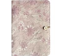 ipoul A5 Binder, 6 Ring Binder, Refillable Notebook, Embroidery Journal, Lined Notebook, Ruled Paper, Travelers Journal, Gift for Women, Planner Binder, Daisy Gifts, Pink