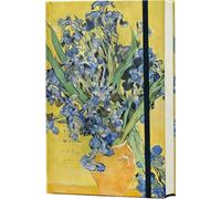 ipoul Blank Journal, Art Journal, Sketch book, 130gsm, Thick Paper Sketchbook, A5, Hardcover, Drawing Notebook, Blank Page, Lay Flat, Unlined, Van Gogh Irises, Sketch Books for Adults